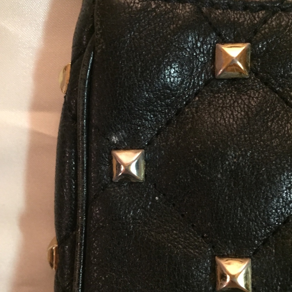 Michael Kors Black Purse/Wristlet Gold Studs - Picture 7 of 8